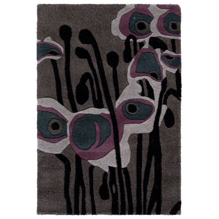 Candelo Hand Tufted Wool Floral Rug