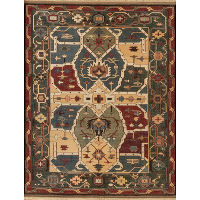 Discovery Flatweave Kilim Wool Floral and Geometric Area Rug