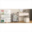 16.3L x 11.4W x 27.5H Inch Rolling Skincare Makeup Organizer Modern MDF and Steel Soft White with Storage Drawers