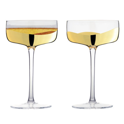 Wave Champagne Coupes