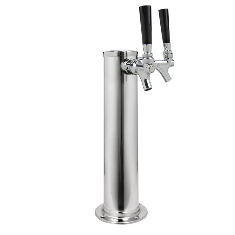 Kegco Stainless Steel Dual Tap Conversion Kit with