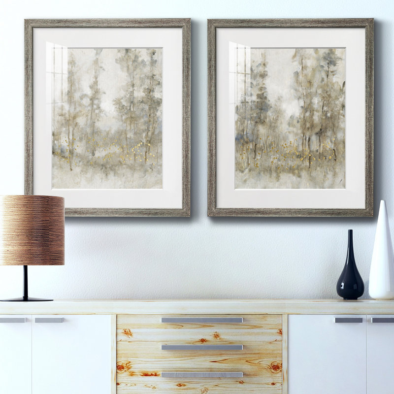 Thicket Of Trees I - Ensemble de 2 reproductions de cadres photo sur toile