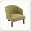 Chaise longue en tissu doux d'inspiration Mid-Century-121321199