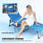 Outdoor Folding Lounge Chair With5-Level Adjustable Backrest And Tray Table-1299166001