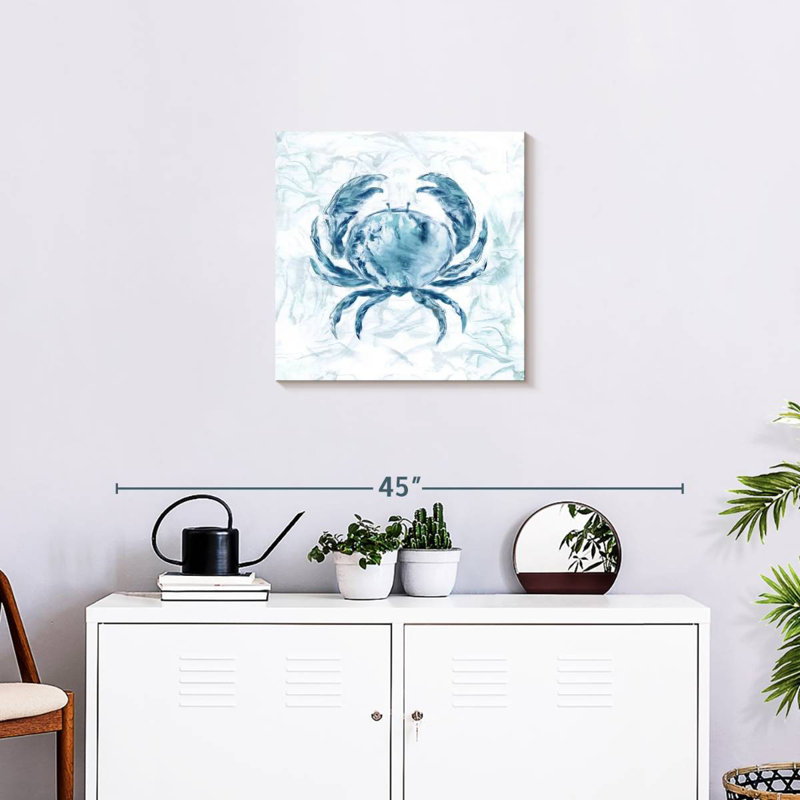 Crabe Brampt Blue Marble Coast, H 20 po x l 20 po