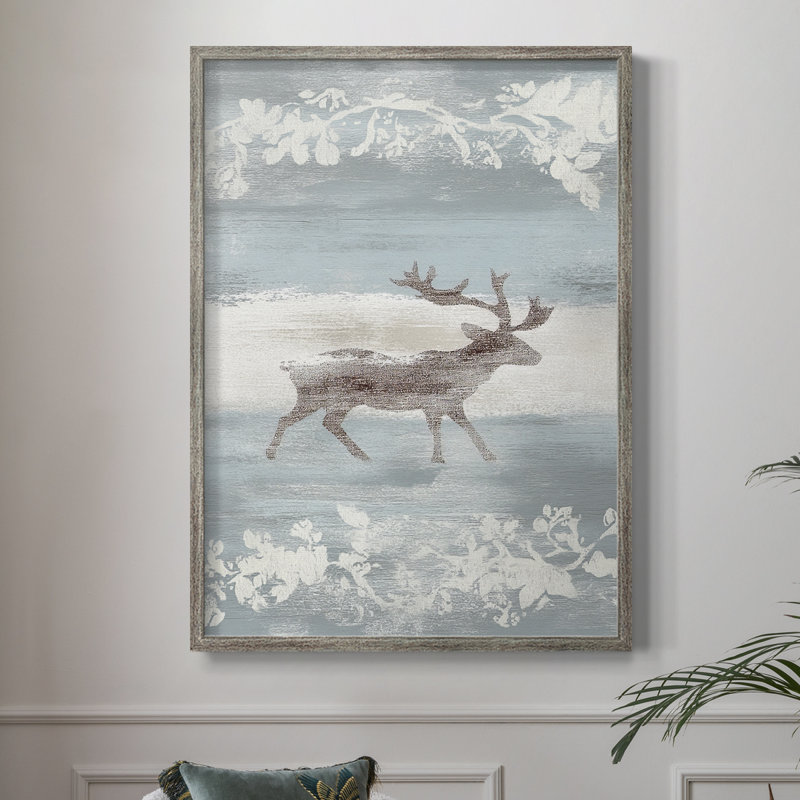 «Christmas Holiday Art», reproduction encadrée CLIX - bois massif, H 30 po x l 24 po