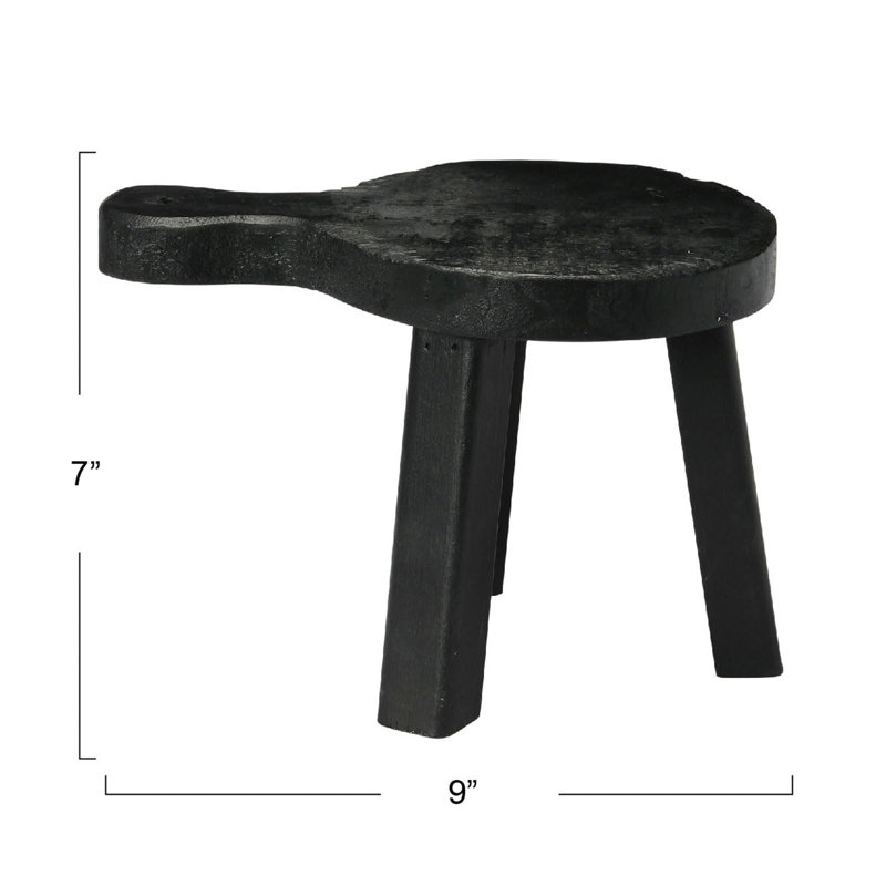 Tabouret en bois, Noir, noir, noir, noir