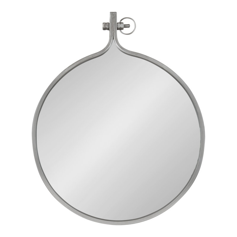 Ristaino Metal Mirror, Silver, 28.5" x 23.5"