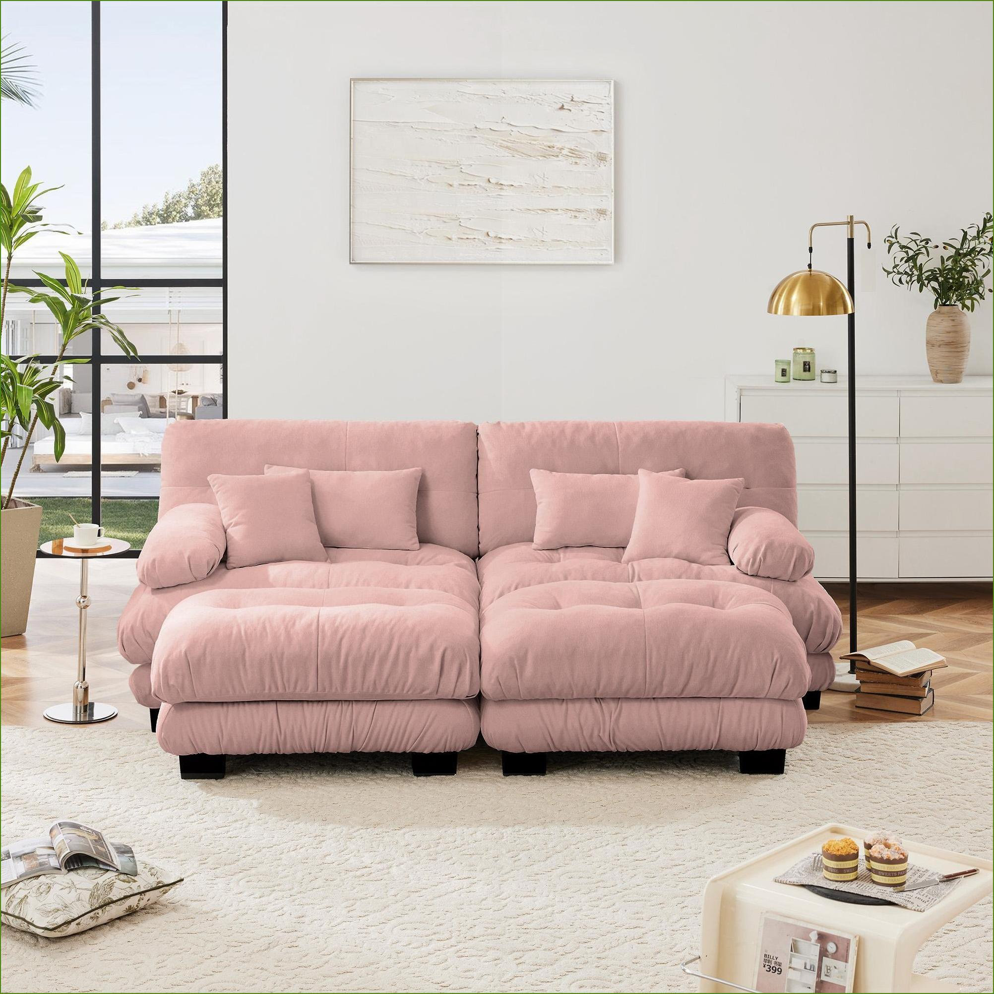 Latitude Run® Sofas Couches | 2 Seater Cloud Sleeper Sofa for Living ...