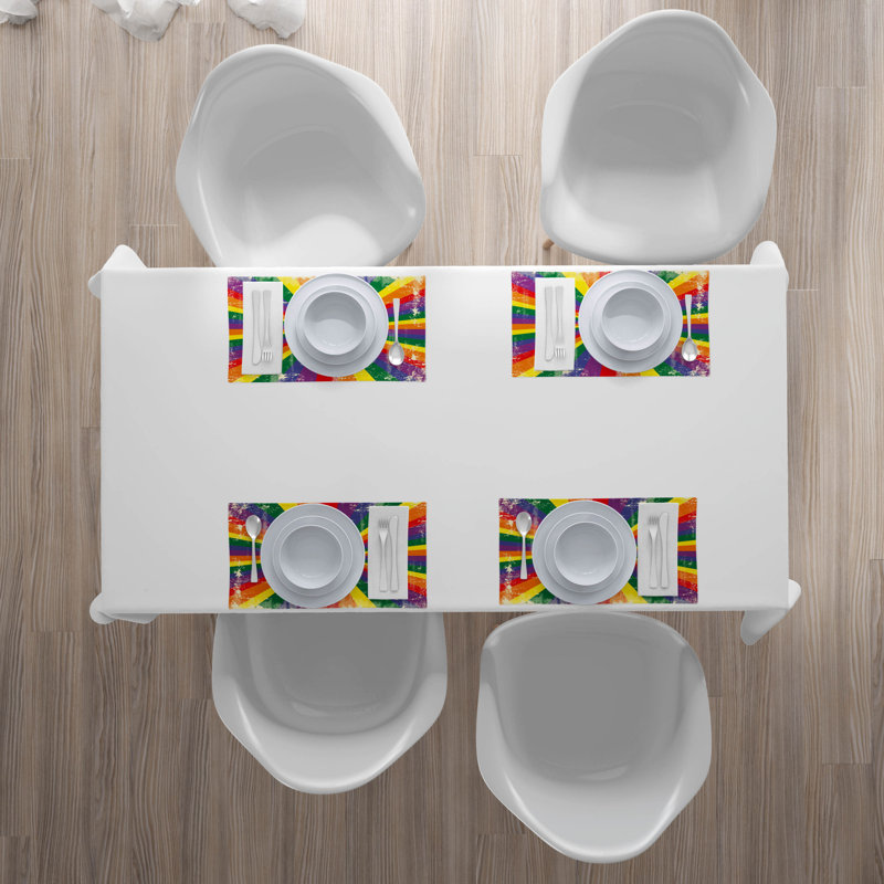 Polyester Abstract Rectangle Placemat