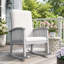 Chaise berçante de patio en bois d'acacia-819093680