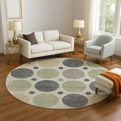 Premium Machine Washable Mayfield AMF1949 Geometric Rug