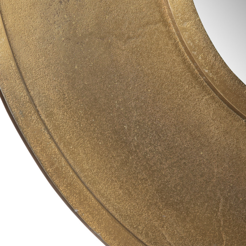 Noreli Round Brass Mirror