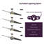 Ventilateur de plafond standard à 2 pales de 60 po à DEL avec télécommande et ensemble d'éclairage inclus Annasophia-820071556