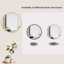 Miroir ondulé en bois massif - Miroir de meuble-lavabo mural en bois naturel 31 po x 31 po pour salle de bain, chambre à coucher, salon, salle à manger, vestiaire, vestibule-304716580