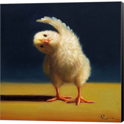 " Yoga Chick Standing Side Bend " by Lucia Heffernan Painting Print