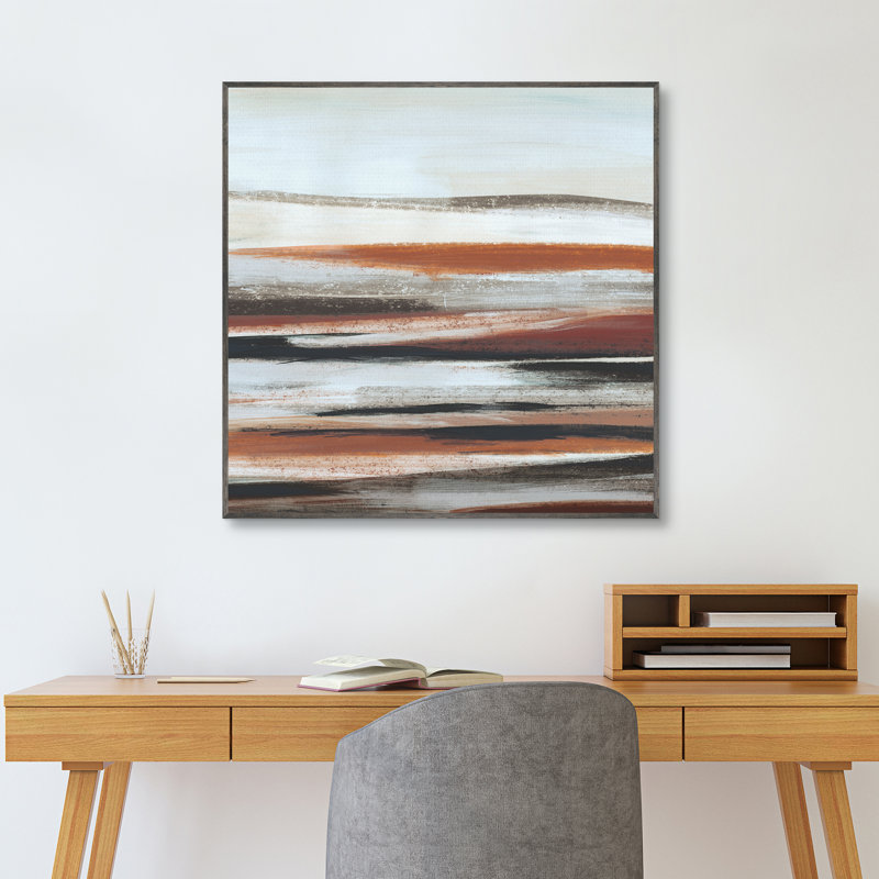 «Abstract Landscape 1» par Willowbrook, art mural encadré