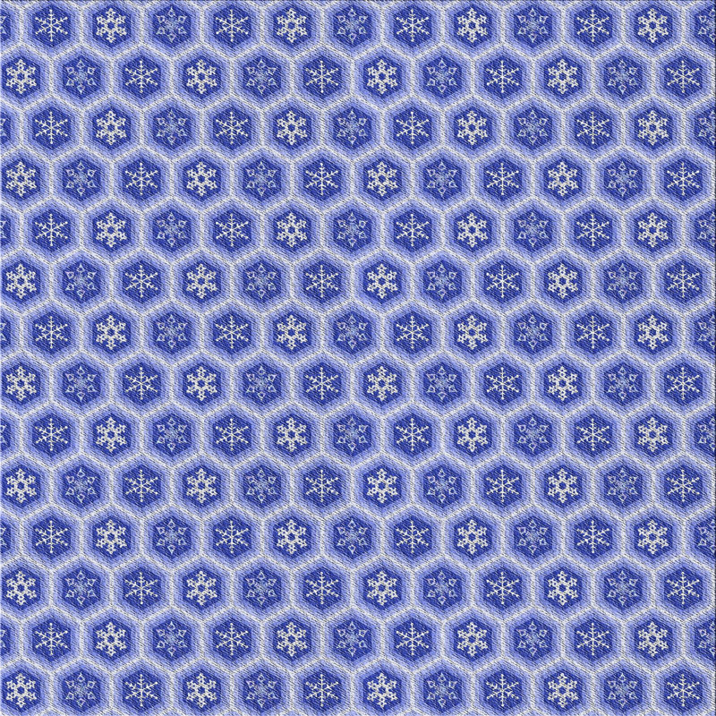 Bleu géométrique Tapis décoratif, Carré 7 pi