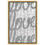 «Round and Round Tall Silver Glitter», reproduction d'art textuel sur toile tendue-67775609-67775605