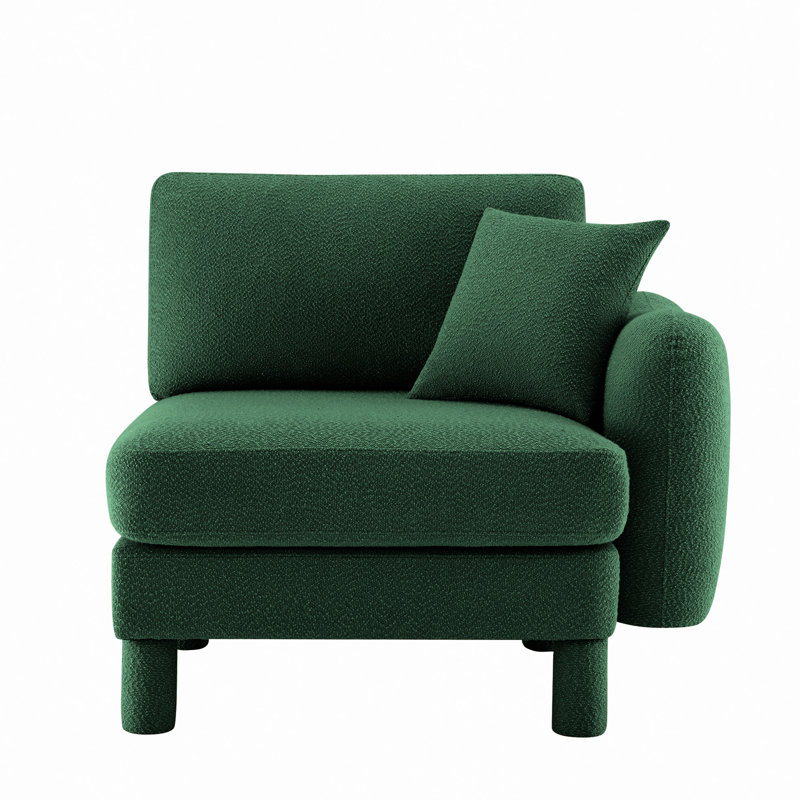 RSF Sofa W/Pillow Polyester, Right Hand Facing
