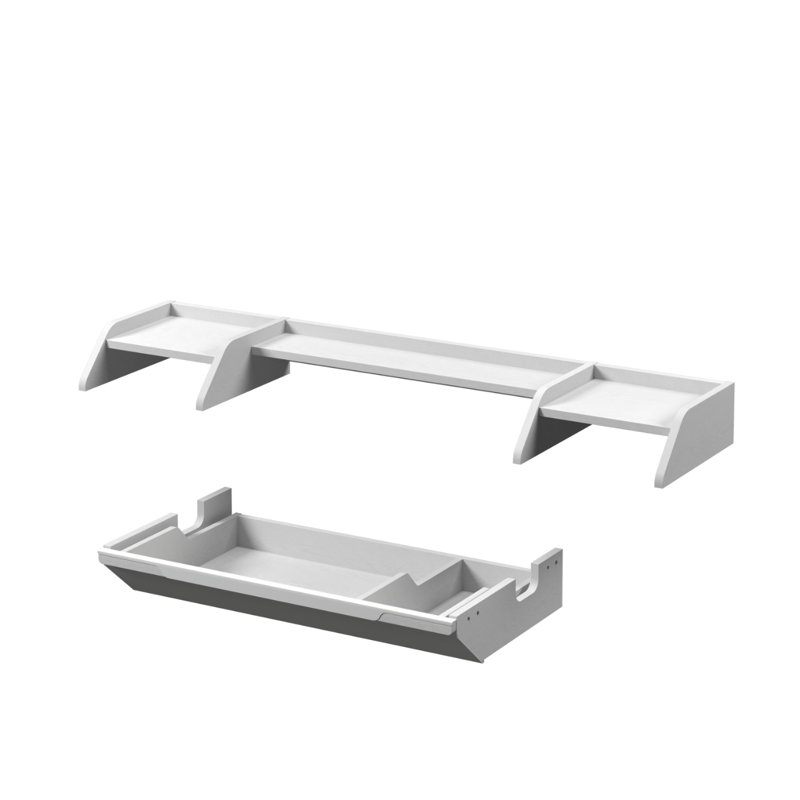 Huche 4,3 po seulement, H 4,3 po x l 54,3 po x P 11,7 po, Blanc