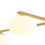 Plafonnier semi-encastré Priella de style Mid-Century à 6 lumières en laiton et verre elliptique-1824550831-1836777047