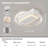 19.7-Inch White Bladeless Ceiling Fan With Dimmable LED Light & Remote