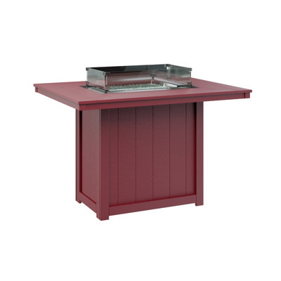 Berlin Gardens Donoma 54″ Rectangular Counter Height Fire Pit Table