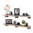 Hibbell 2 Piece Solid Wood Industrial Pipe Shelves-1544023061