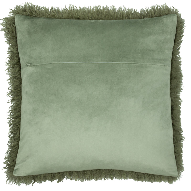 Rowan Cushion Cover Square Cushion Cover, Green, Cover/Insert