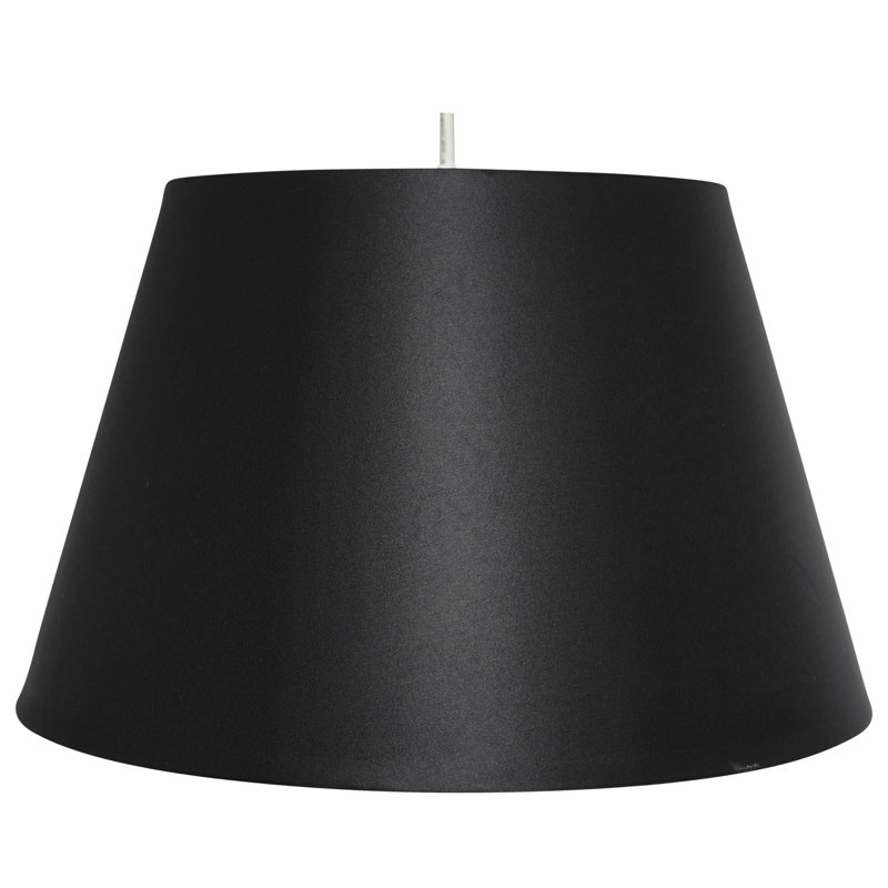 24cm H Silk Empire Lamp Shade ( Uno ), Black