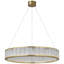 Chapman & Myers Iterna 30" Ring Chandelier in Polished Nickel with Alabaster-1961462938