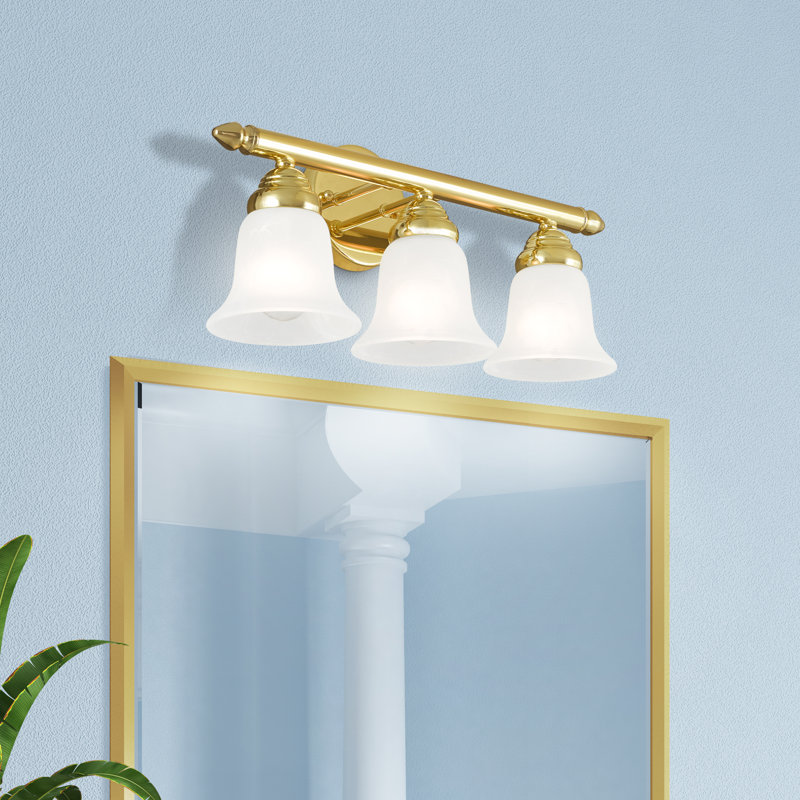 Hardin 3 - Light Dimmable Vanity Light, Polished Brass