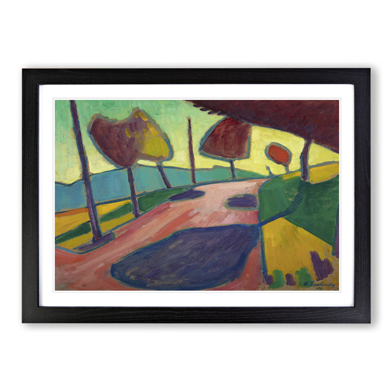 Murnauer Landscape by Alexej Von Jawlensky - Picture Frame Painting, Black Framed, 48cm H x 65cm W x 2cm D