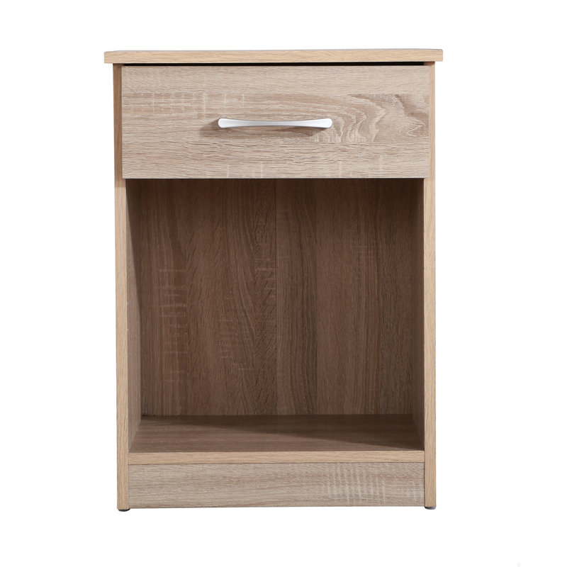 Table de chevet charmante en hêtre, Chêne