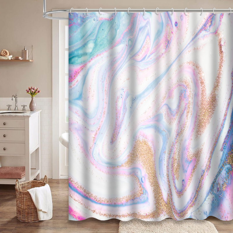 Rideau de douche Pastel, L 72 po x l 78 po