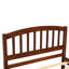 Lit simple avec lit gigogne en noyer chic - bois massif pour une construction de sommeil élégante Bonne nuit de sommeil