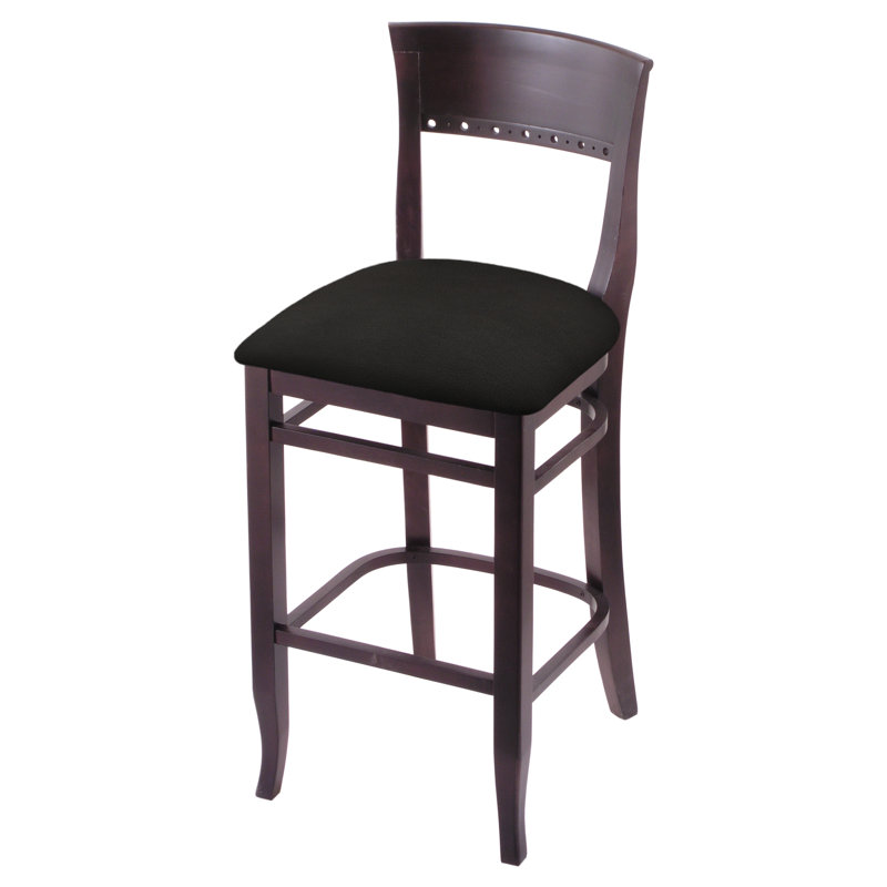 25" Bar Stool, Dark Cherry, Canter Espresso