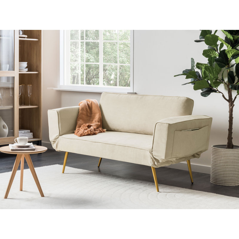 Ahl 2 Seater Sofa Bed, Beige