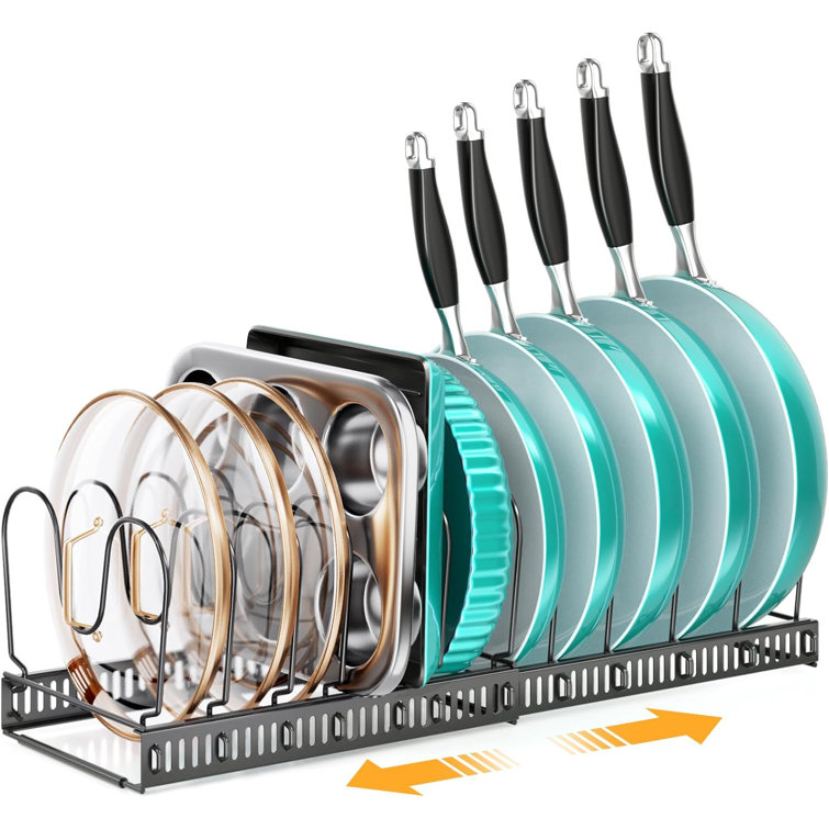 Prep & Savour Metal Rectangle Countertop / Cabinet Pot Rack