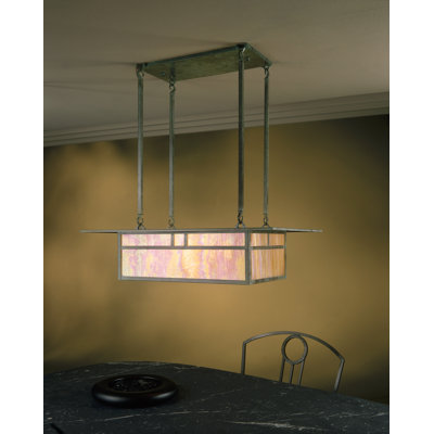 Lustre rectangulaire à 4 lumières Telly