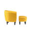 Fauteuil demi-tonneau avec repose-pieds Anges-858201419