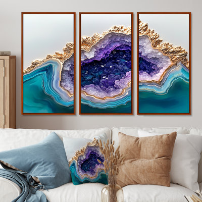 «Agate Dream River VI», ensemble de reproductions d'art sur pierre