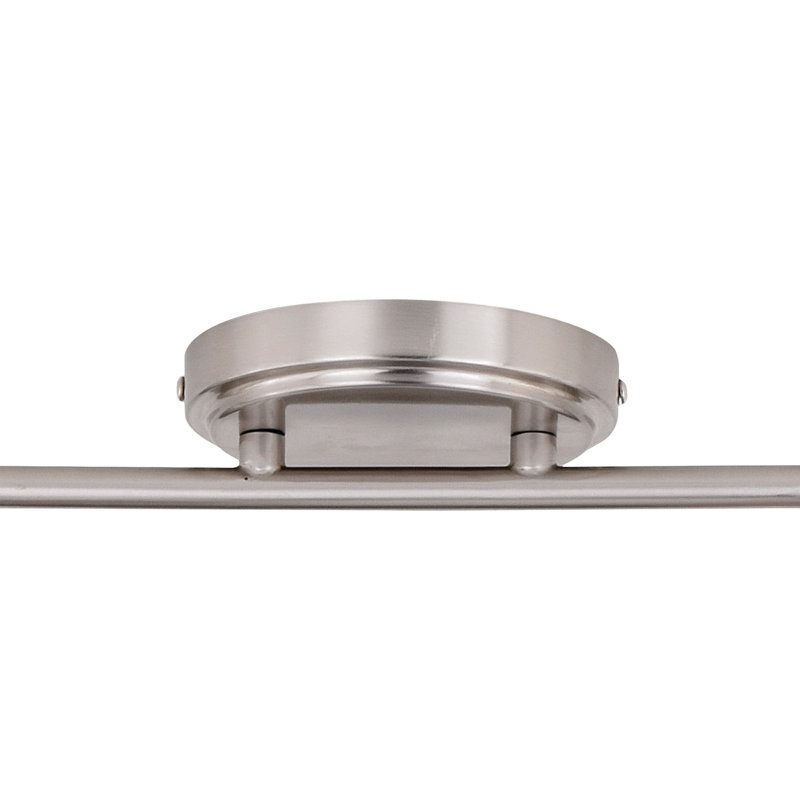 Aleezay 82'' 6 -Light Fixed Track Track Kit with Dimmable and Adjustable Head, Brushed Nickel/Chrome