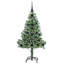 vidaXL Artificial Christmas Tree Snow Flocked with LED Light-1439487810