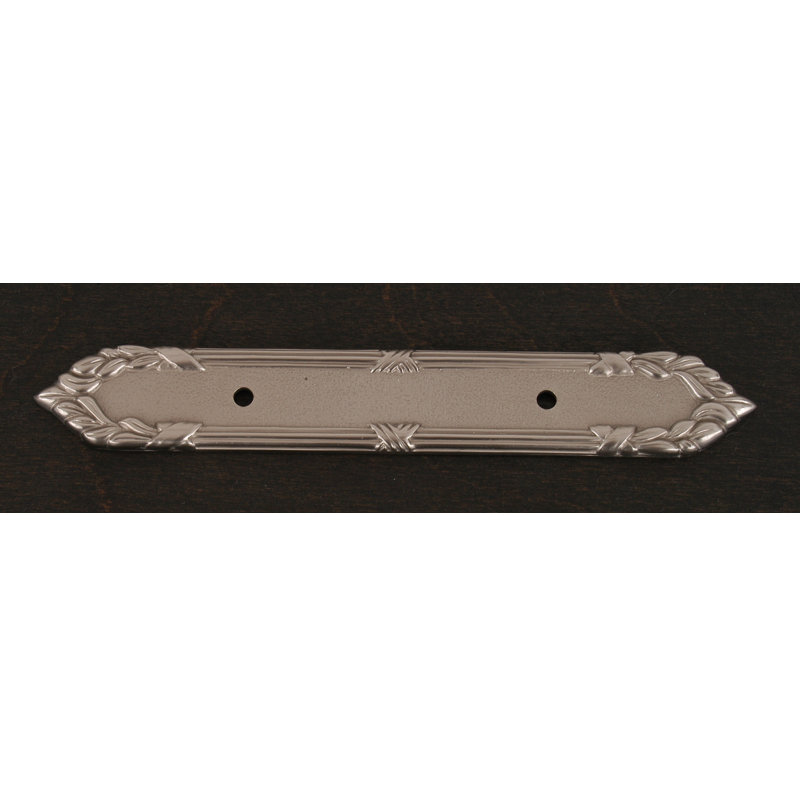 Ornate Edge 3 "Center to Center Pull Backplate BP Series, Nickel satiné