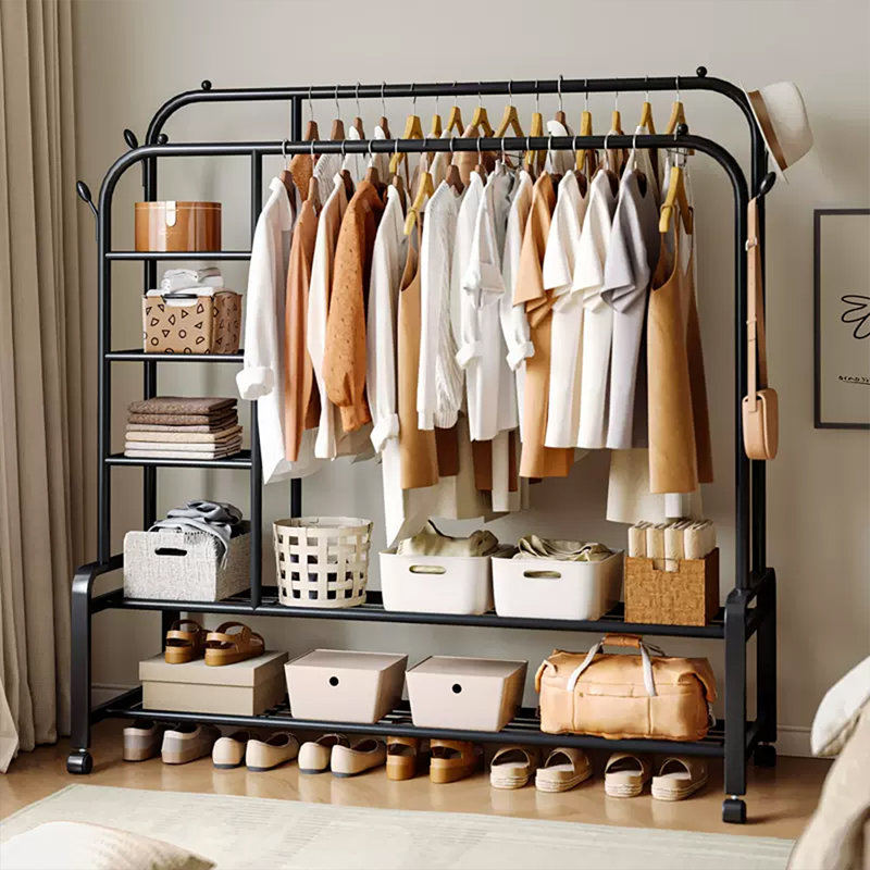 Stainless Steel Freestanding 2 - Hook Coat Rack