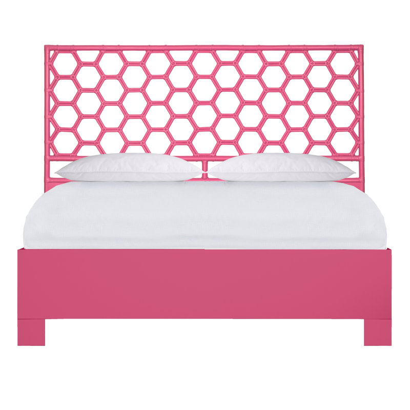 Honeycomb Bed, King, Hot Pink