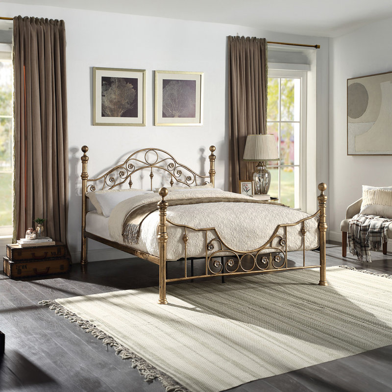 Viviana Metal Bed, Double (4'6)