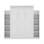 Lit escamotable double avec tablettes et DEL